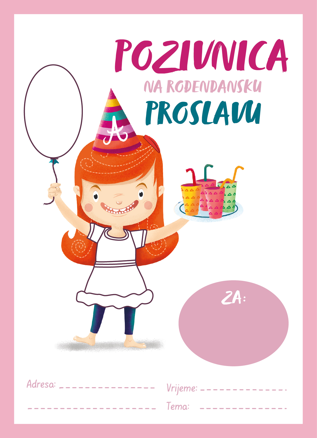 Preuzmite BESPLATNO: Pozivnica na rođendansku proslavu