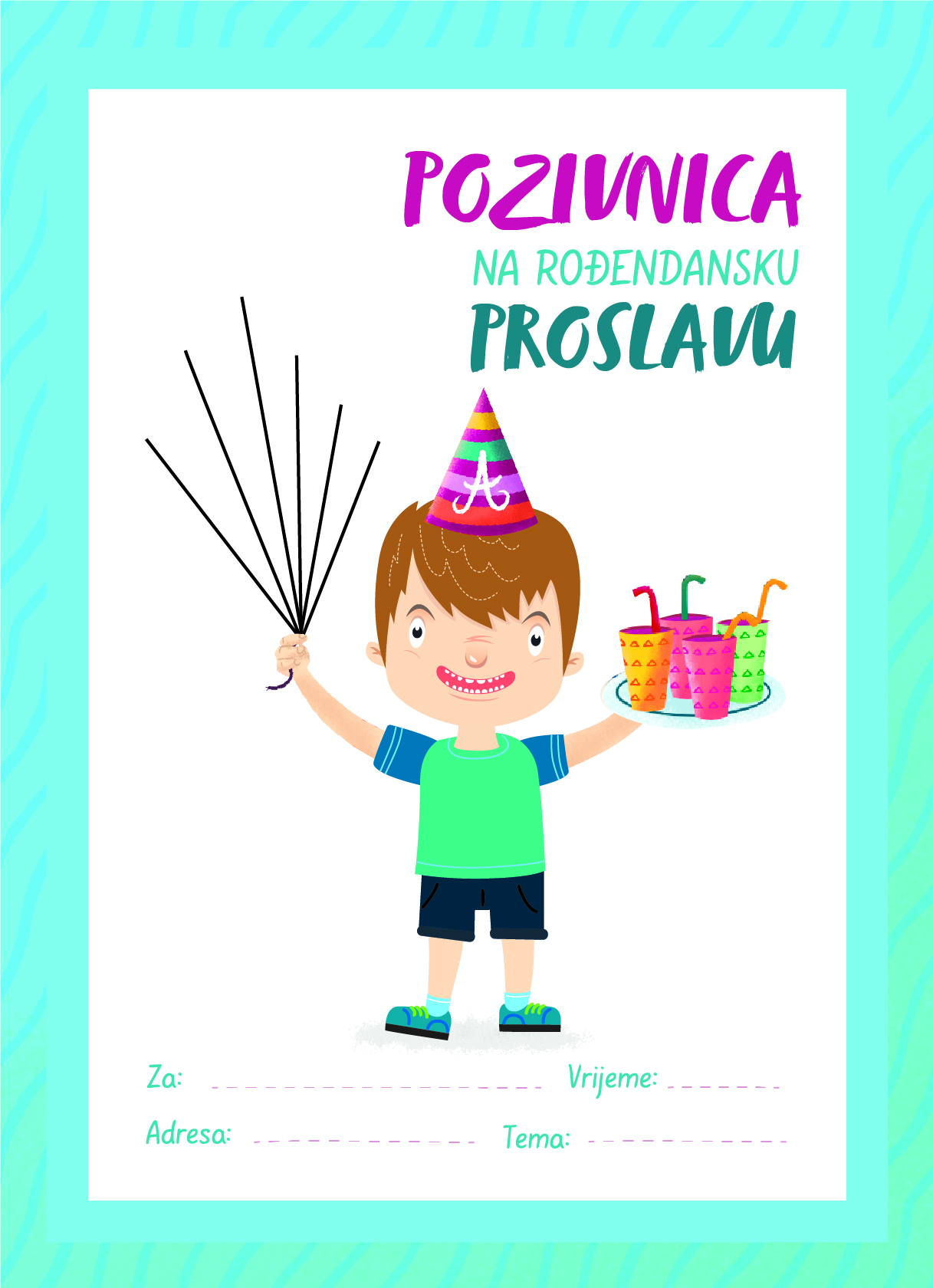 Preuzmite BESPLATNO: Pozivnica na rođendansku proslavu
